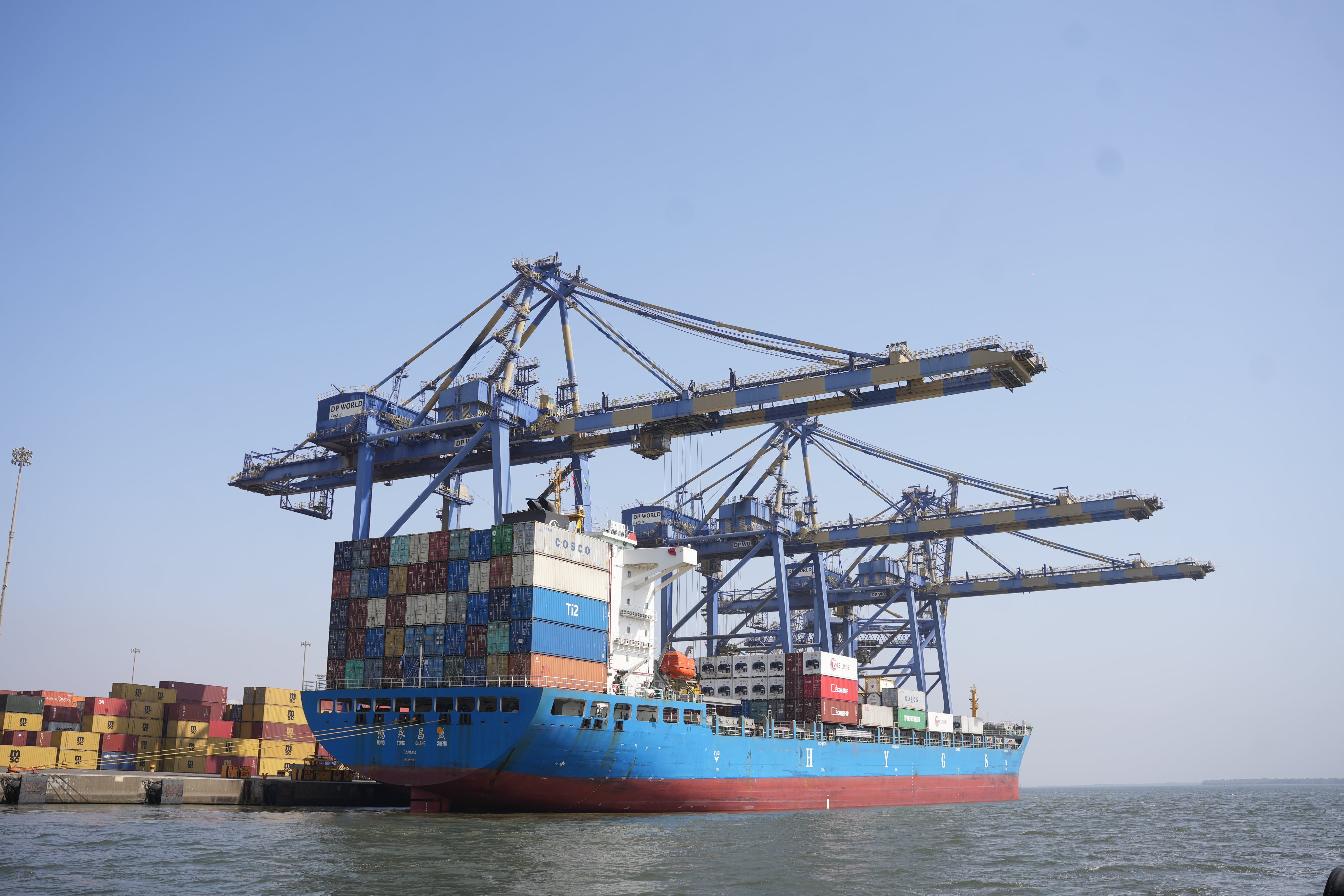 File Photo - Screengrab of Port Qasim on Nov 5, 2025 (X / Ministry of Maritime Affairs)